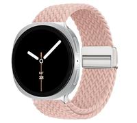 XMUXI Compatible with Samsung Galaxy Watch 8 40mm 44mm/Galaxy 8 Classic 46mm Straps with Magnetic Buckle Adjustable Nylon Braided Watch Strap for Galaxy Watch 8/8 Classic Band (Pink)