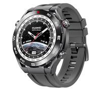 XMUXI FKM Rubber 22mm Watch Strap Compatible with Huawei Watch Ultimate/GT6 46mm Strap/GT5/GT4/GT3 46mm Fluororubber Band Forerunner 265/255/Vivoactive 4 Quick Release Replacement (Starlight Grey)