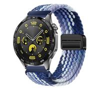 XMUXI Nylon Straps Compatible with Huawei GT6 46mm/GT5/GT4 46mm/GT3 Pro/GT2e Wrist Strap, 22mm Magnetic Stretch Sport Band for Garmin Venu 4 Watch Strap/Venu 3 2/Forerunner 255/265