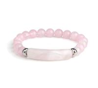 XMUZJSCQ Pheromone Bracelet Natural Pink Pheromone Bracelets Handmade Good Luck Beaded Bangle for Women and Men (Pink)