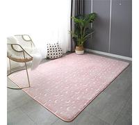 XMwike Luminous Area Rug Glow in The Dark Pink Moon for Kids Anti-Slip Bedroom Living Room Carpets, 160x80cm