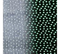 XMwike Luminous Rugs for Bedroom, Glow in the Dark Soft Rug for Kids Room, Unique Area Rugs Carpet Non-slip Washable No Shedding Living Room Rug 160x80, Gray Stars