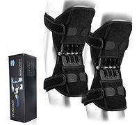 XMWOEIX Spring Loaded Knee Brace,Joint Support Knee Brace,Knee Support Brace For Men And Women,For Knee Osteoarthritis, Squat, Mountaineering,Exercising,One Size(1Pair),3spring