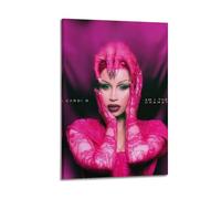 XMXPOSTARS Cardi B-Am I The Drama Poster Home Decotation Music Canvas Wall Art for Room Aesthestic 08x12inch(20x30cm) Frame-style