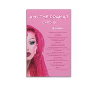 XMXPOSTARS Cardi B-Am I The Drama Poster Home Decotation Music Canvas Wall Art for Room Aesthestic 24x36inch(60x90cm) Unframe-style