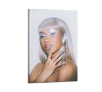 XMXPOSTARS Cardi B - Am I The Drama Poster Home Decotation Music Canvas Wall Art for Room Aesthestic 24x36inch(60x90cm) Frame-style