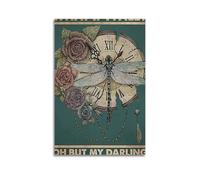 XMXPOSTARS Dragonfly What It Fall Oh But My Darling What If You Fly Poster, Vintage Canvas Wall Art Inspirational Printing for Wall Decoration Room Aesthestic 12x18inch(30x45cm) Unframe-style