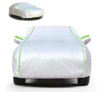 XMYAN Car Cover for Aud i A4 Cabriolet, All Weather Car Covers with Zipper Breathable Anti-scratch Rain Snow Sun UV Protection with Reflective Stripes, Customizable for All Seasons(Silver)