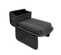 XMYCD Car Armrest Cushion for KIA Sorento(5seats) 2006-2008, Upgraded PU Leather Car Arm Rest Cover with Cup Holder and Storage Bag, Car Accessories,Black