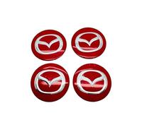 XMYLYH 4 Pcs Wheel Center Cap Sticker for Mazda Demio 2 3 5 6 M2 M3 M5 M6 CX-5 CX-7 CX-9 RX-8 MX5 MPV 60mm, Car Hub Centre Caps Sticker Wheel Trim Stickers Badge Emblem Decal Car Accessories