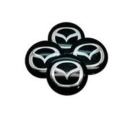 XMYLYH 4 Pcs Wheel Center Cap Sticker for Mazda Speed3 2007-2014 65mm, Car Hub Centre Caps Sticker Wheel Trim Stickers Badge Emblem Decal Car Accessories