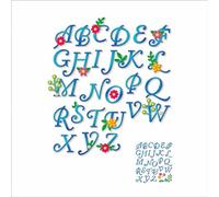 XMZZMX 26 Uppercase Flowers Letters Metal Cutting Dies for Card Making, Paper Embossing Die Cuts Kit Templates, Storage Pockets Supplies, Photo Frame Album DIY Scrapbooking Stencils Sets