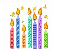 XMZZMX Birthday Party Candle Festival Metal Cutting Dies for Card Making, Paper Embossing Die Cuts Kit Templates, Storage Pockets Supplies, Photo Frame Album DIY Scrapbooking Stencils Sets