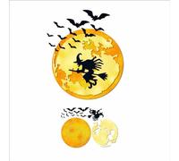 XMZZMX Halloween Moon Witch Bats Die Cuts for Card Making, Paper Embossing Metal Cutting Dies Kit Templates, Storage Pockets Supplies, Photo Frame Album DIY Scrapbooking Stencils Sets