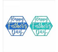XMZZMX Happy Father's Day Hollow Metal Cutting Dies for Card Making, Paper Embossing Die Cuts Kit Templates, Storage Pockets Supplies, Photo Frame Album DIY Scrapbooking Stencils Sets