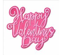 XMZZMX Happy Valentine's Day Word Metal Cutting Dies for Card Making, Paper Embossing Die-Cuts Kit Storage Pockets Supplies, Scrapbooking Stencils