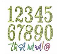 XMZZMX Number 0~9 Arabic Numeric Metal Cutting Dies for Card Making, Paper Embossing Die Cuts Kit Templates, Storage Pockets Supplies, Photo Frame Album DIY Scrapbooking Stencils Sets