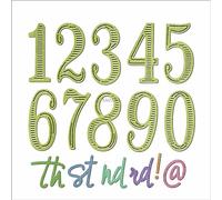 XMZZMX Number Exclamation Point Metal Cutting Dies for Card Making, Paper Embossing Die-Cuts Kit Storage Pockets Supplies, Scrapbooking Stencils