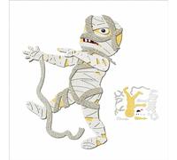 XMZZMX Shadow Halloween Mummies Metal Cutting Dies for Card Making, Paper Embossing Die-Cuts Kit Storage Pockets Supplies, Scrapbooking Stencils