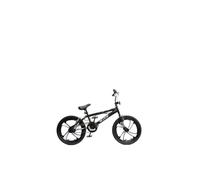 XN BMX 20" 4 Spoke MAG Wheel Freestyle Bike Gyro Stunt Pegs Kids Boys Girls (Black/White)