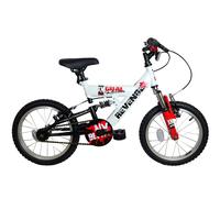 XN Revenge Boys Full Suspension Mountain Bike 16in Wheel - White/Red/Black