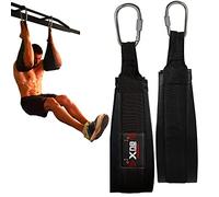 XN8 AB Slings Straps for Abdominal Muscle Building, Arm Padding, Hanging Ab Straps for Core Strength Training, Steel D-Rings Safe Lock Door Hang - Ab Support Workouts - Gym Equipment