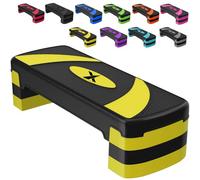 Xn8 Adjustable Stepper Step Block Cardiovascular Fitness Aerobic Exercise Gym Yoga (Yellow)