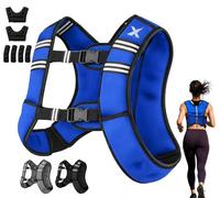 Xn8 Adjustable Weighted Vest with Removable 3.5/5/8/10kg Weights, Neoprene Weight Vest for Men & Women, Running, Walking, Rucking, Bodyweight Strength Training, Gym, Home Workout & Calisthenics