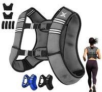 Xn8 Adjustable Weighted Vest with Removable 3.5/5/8/10kg Weights, Neoprene Weight Vest for Men & Women, Running, Walking, Rucking, Bodyweight Strength Training, Gym, Home Workout & Calisthenics
