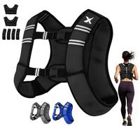 Xn8 Adjustable Weighted Vest with Removable 3.5/5/8/10kg Weights, Neoprene Weight Vest for Men & Women, Running, Walking, Rucking, Bodyweight Strength Training, Gym, Home Workout & Calisthenics