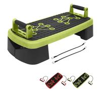 XN8 Aerobic Stepper - Multi-Function Push-Up Board - Non-Slip Step Platform with Resistance Bands & Handles for Cardio, Full Body, Home Gym Workouts, Men & Women Strength Training