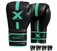 Xn8 Boxing Gloves Supra Leather For Training Punching Sparring MMA Fighting Muay Thai Kickboxing Martial Arts for Men and Women with Ventilated Palm in 8 10 12 14 16 oz