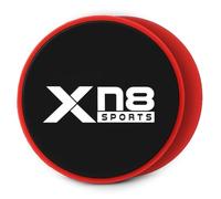 XN8 Core Sliders Exercise Discs, Pack of 2 & 20 Dual-Sided Gliding Discs for Carpet and Hard Floors, Ab, Leg, Glute, Pilates and Full Body Home Workouts