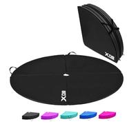 Xn8 Dance Pole Mat - 152cm Diameter, 5cm Thick Shock-Absorbing Gymnastic, Yoga, and Fitness Crash Mat for Safe Dancing, Exercise, and Home Workouts (Black)