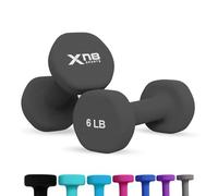 Xn8 Dumbbells Set Neoprene Coated Weights Dumbbells Set- Hand Weights for Home Gym, Pilates, Cardio, Training and Fitness- Anti Sweat Hex Dumbbells with Comfy Grip- 1-44lb Dumbbells Set Women Men