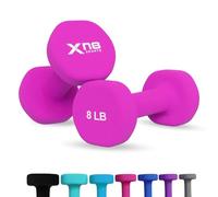 Xn8 Dumbbells Set Neoprene Coated Weights Dumbbells Set- Hand Weights for Home Gym, Pilates, Cardio, Training and Fitness- Anti Sweat Hex Dumbbells with Comfy Grip- 1-44lb Dumbbells Set Women Men