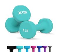 Xn8 Dumbbells Set Neoprene Coated Weights Dumbbells Set- Hand Weights for Home Gym, Pilates, Cardio, Training and Fitness- Anti Sweat Hex Dumbbells with Comfy Grip- 1-44lb Dumbbells Set Women Men