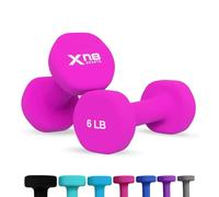 Xn8 Dumbbells Set Neoprene Coated Weights Dumbbells Set- Hand Weights for Home Gym, Pilates, Cardio, Training and Fitness- Anti Sweat Hex Dumbbells with Comfy Grip- 1-44lb Dumbbells Set Women Men