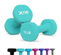 Xn8 Dumbbells Set Neoprene Coated Weights Dumbbells Set- Hand Weights for Home Gym, Pilates, Cardio, Training and Fitness- Anti Sweat Hex Dumbbells with Comfy Grip- 1-44lb Dumbbells Set Women Men
