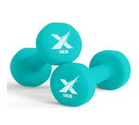 Xn8 Dumbbells Set of 2, Non-Slip Neoprene Dumbbell Pair, Free Weights for Women & Men, Home Gym, Fitness, Aerobics, Strength Training, Ergonomic, 0.5kg to 10kg