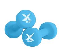 Xn8 Dumbbells Set of 2, Non-Slip Neoprene Dumbbell Pair, Free Weights for Women & Men, Home Gym, Fitness, Aerobics, Strength Training, Ergonomic, 0.5kg to 10kg