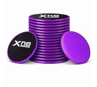 Xn8 Exercise Core Sliders Dual-Sided Gliding Discs for Abdominal & Full Body Workouts, Home Gym & Pilates, Smooth Glide on Carpet, Hardwood & Tile Floors - Fitness Sliders for Women & Men - Pack of 10