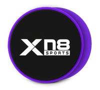 Xn8 Exercise Core Sliders Dual-Sided Gliding Discs for Abdominal & Full Body Workouts, Home Gym & Pilates, Smooth Glide on Carpet, Hardwood & Tile Floors - Fitness Sliders for Women & Men - Pack of 2