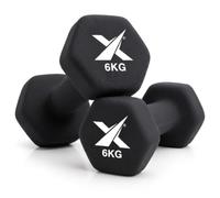 XN8 Neoprene Dumbbell Set, Non-Slip Dumbbell Pair of 0.5kg -10kg Hand Weights, Home Gym Strength Training Weights for Men & Women, Aerobics, Pilates, Body Toning, Arm, Biceps & Fitness Exercises