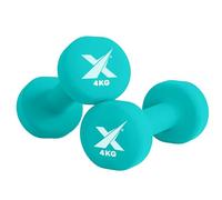 XN8 Neoprene Dumbbell Set, Non-Slip Dumbbells Pair of 0.5kg-10kg Hand Weights, Home Gym Strength Training Weights for Men & Women, Aerobics, Pilates, Body Toning, Arm, Biceps & Fitness Exercises