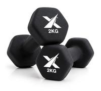 XN8 Neoprene Dumbbell Set, Non-Slip Dumbbells Pair of 0.5kg-10kg Hand Weights, Home Gym Strength Training Weights for Men & Women, Aerobics, Pilates, Body Toning, Arm, Biceps & Fitness Exercises