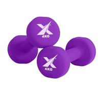 XN8 Neoprene Dumbbell Set, Non-Slip Dumbbells Pair of 0.5kg-10kg Hand Weights, Home Gym Strength Training Weights for Men & Women, Aerobics, Pilates, Body Toning, Arm, Biceps & Fitness Exercises