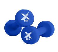 XN8 Neoprene Dumbbell Set, Non-Slip Dumbbells Pair of 0.5kg-10kg Hand Weights, Home Gym Strength Training Weights for Men & Women, Aerobics, Pilates, Body Toning, Arm, Biceps & Fitness Exercises