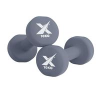 XN8 Neoprene Dumbbell Set, Non-Slip Dumbbells Pair of 0.5kg-10kg Hand Weights, Home Gym Strength Training Weights for Men & Women, Aerobics, Pilates, Body Toning, Arm, Biceps & Fitness Exercises
