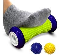 XN8 Sports Foot Massager, Plantar Fasciitis, Feet Roller with Spiky Balls - Set of Foot Roller & 2 Massage Balls - Plantar Fasciitis Recovery, Fascia, Trigger Point and Muscle Exercise,Blue